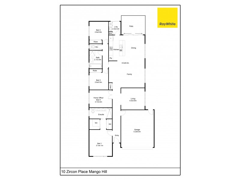 10 Zircon Place, Mango Hill QLD 4509 Floorplan