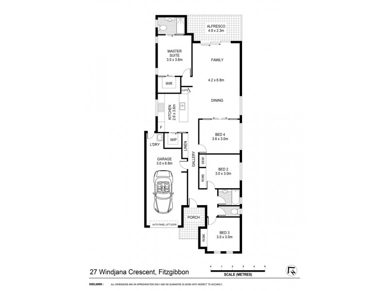 27 Windjana Crescent, Fitzgibbon QLD 4018 Floorplan