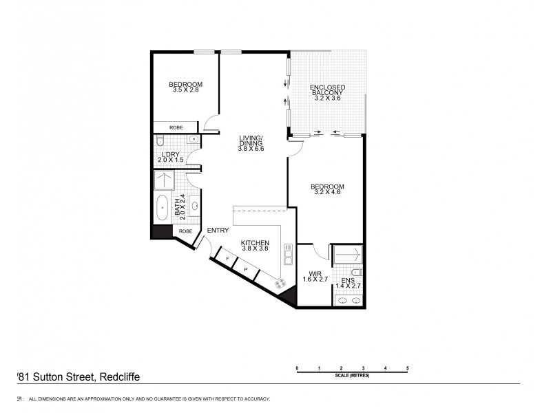 802/81 Sutton Street, Redcliffe QLD 4020 Floorplan