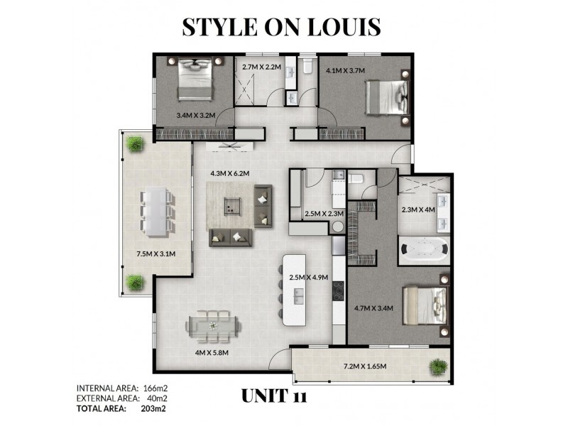 11/12 Louis Street, Redcliffe QLD 4020 Floorplan