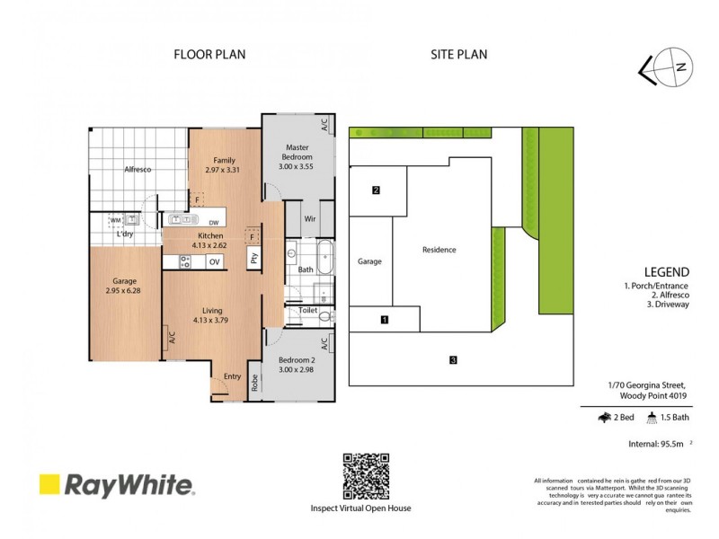 1/70 Georgina Street, Woody Point QLD 4019 Floorplan