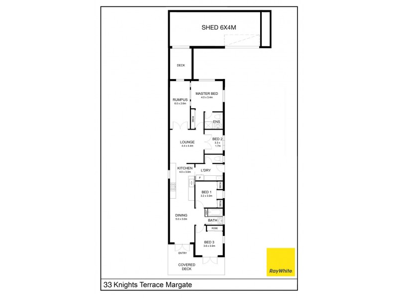 33 Knights Terrace, Margate QLD 4019 Floorplan