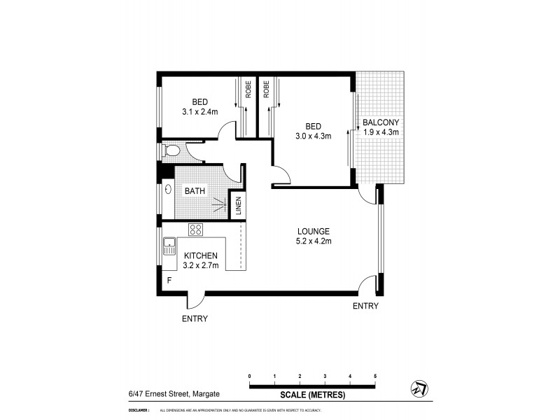6/47 Ernest Street, Margate QLD 4019 Floorplan