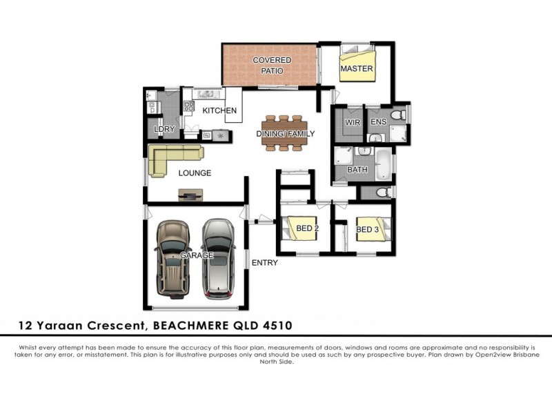 12 Yaraan Crescent, Beachmere QLD 4510 Floorplan