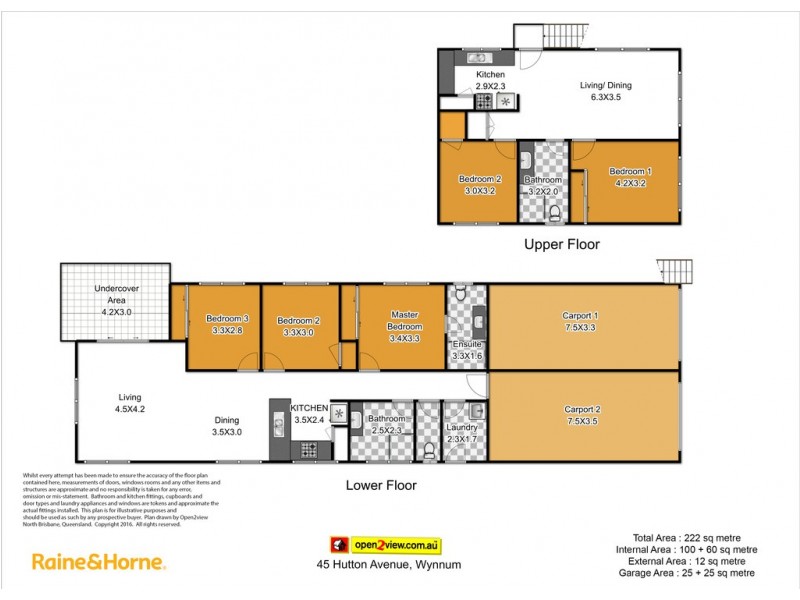 45 HUTTON AVENUE, Wynnum QLD 4178 Floorplan