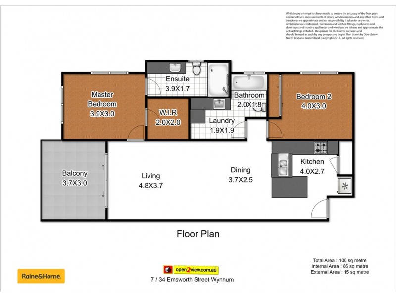 7/34 EMSWORTH STREET, Wynnum QLD 4178 Floorplan