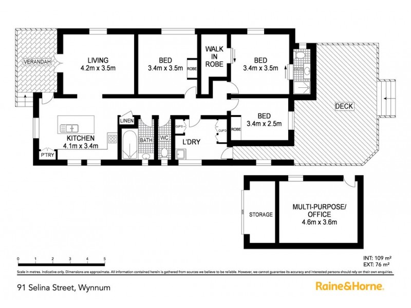 91 SELINA STREET, Wynnum QLD 4178 Floorplan