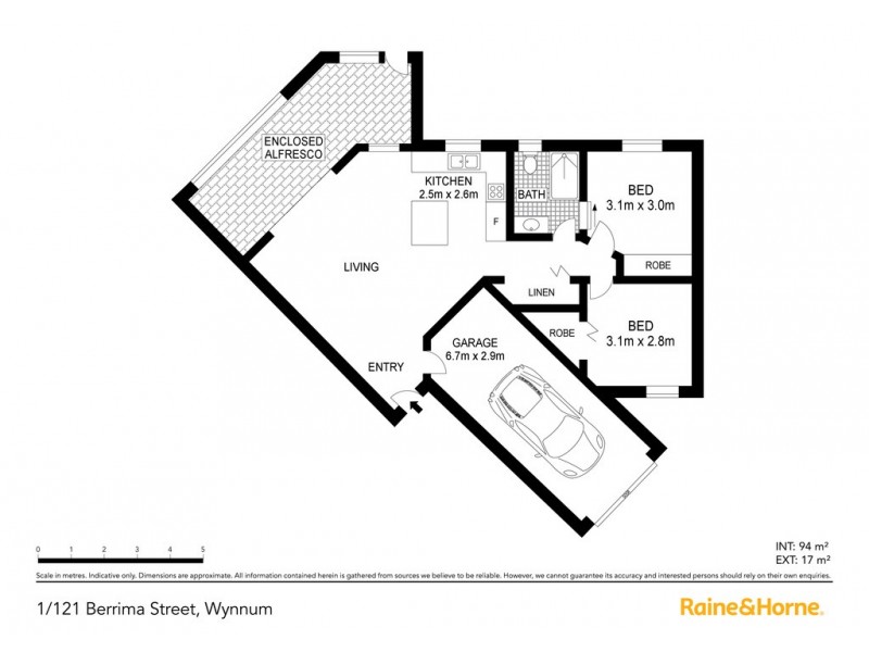 1/121 BERRIMA STREET, Wynnum QLD 4178 Floorplan