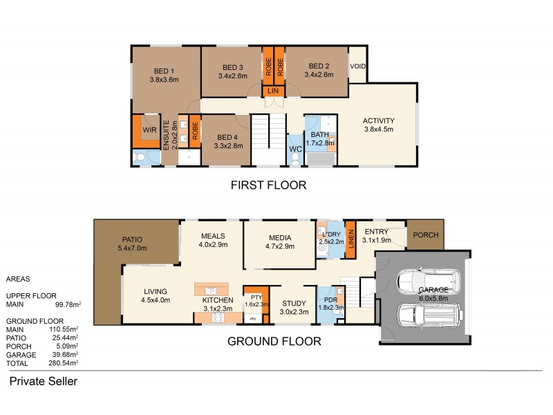 43 PERANGA STREET, Manly QLD 4179 Floorplan