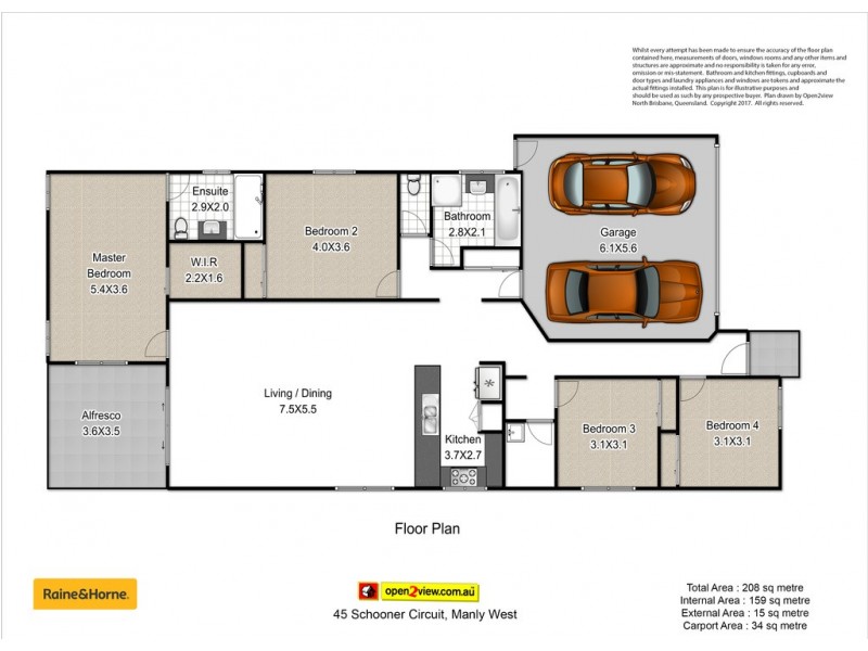 45 SCHOONER CIRCUIT, Manly West QLD 4179 Floorplan