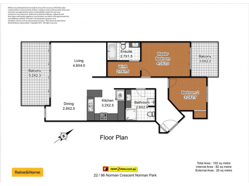 22/96 NORMAN CRESCENT, Norman Park QLD 4170 Floorplan