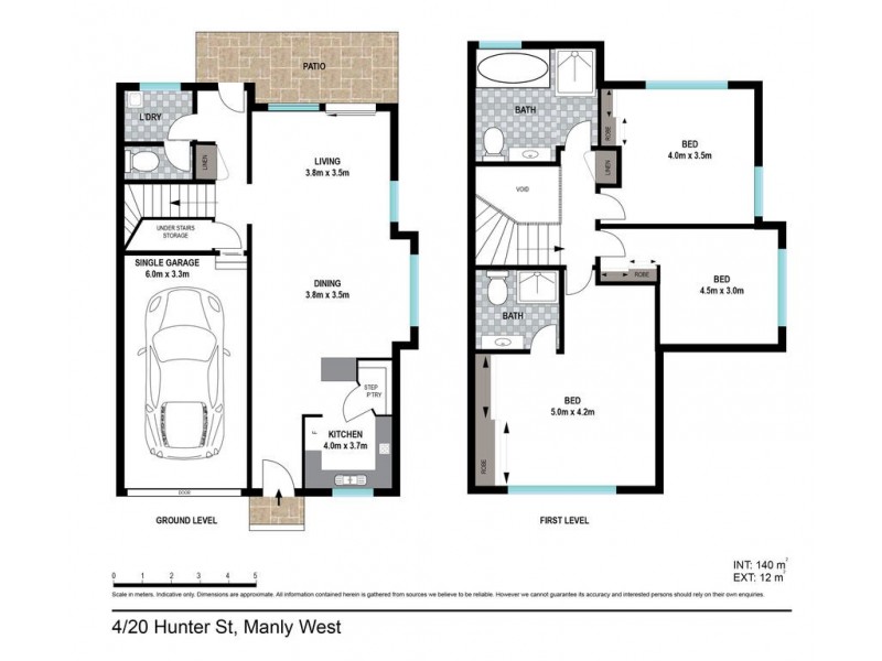 4 20 HUNTER STREET, Manly West QLD 4179 Floorplan
