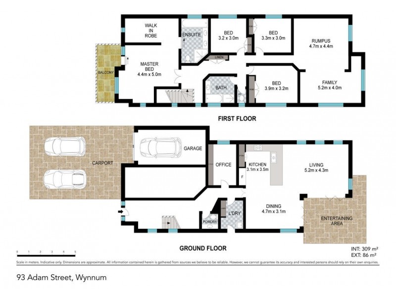 93 ADAM STREET, Wynnum QLD 4178 Floorplan