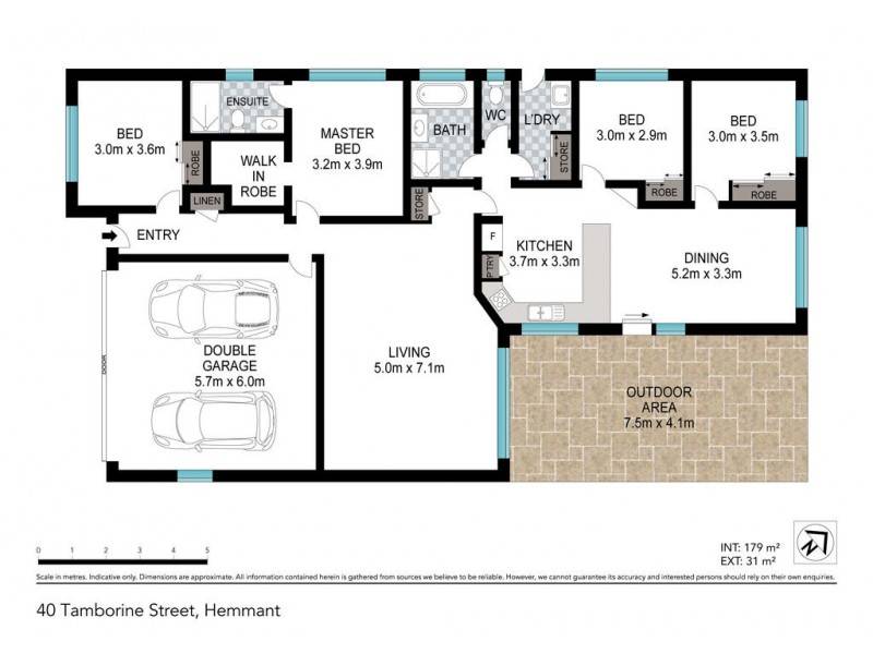 40 TAMBORINE STREET, Hemmant QLD 4174 Floorplan