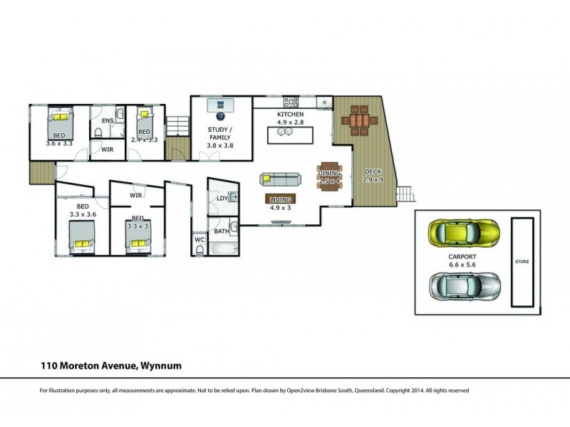 110 Moreton Avenue, Wynnum QLD 4178 Floorplan