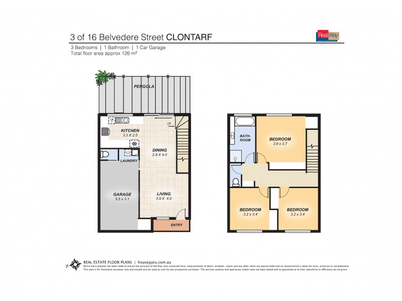 3/16 Belvedere Street, Clontarf QLD 4019 Floorplan
