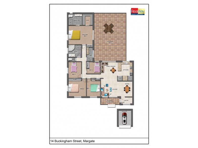 14 Buckingham Street, Margate QLD 4019 Floorplan