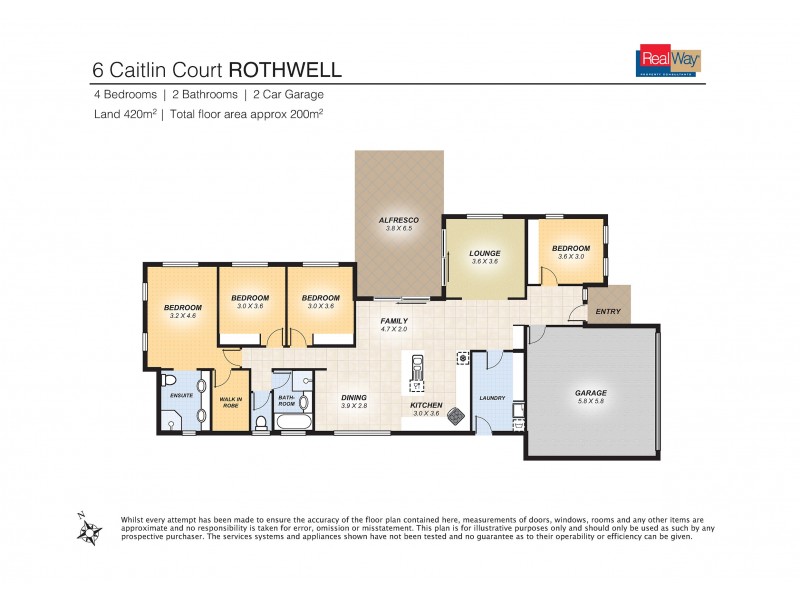6 Caitlin Court, Rothwell QLD 4022 Floorplan