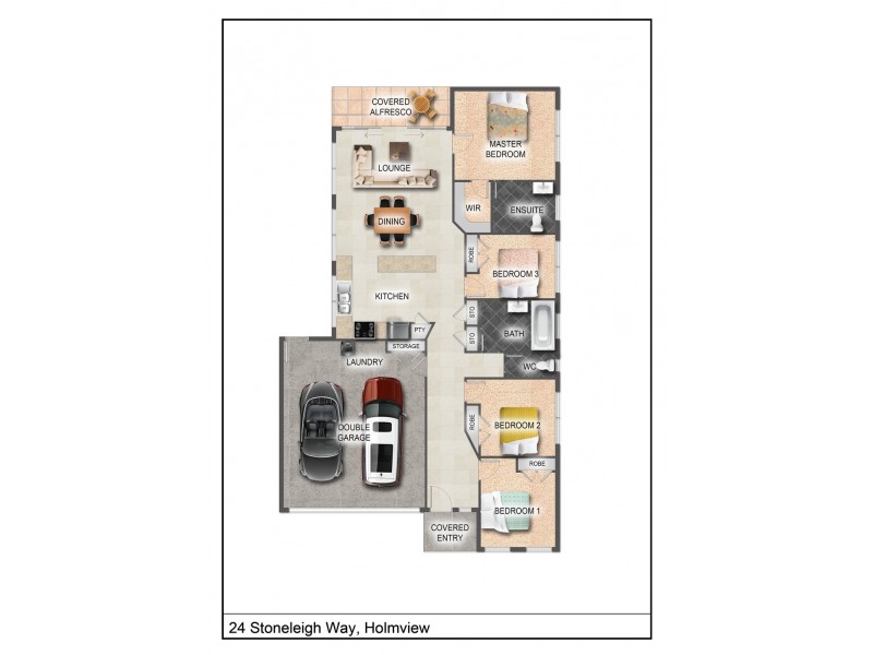 24 Stoneleigh Way, Holmview QLD 4207 Floorplan