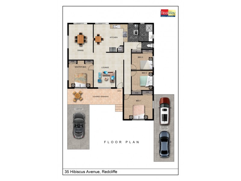 35 Hibiscus Avenue, Redcliffe QLD 4020 Floorplan