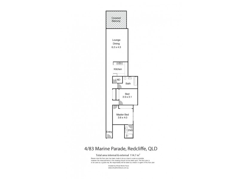 4/83 Marine Parade, Redcliffe QLD 4020 Floorplan