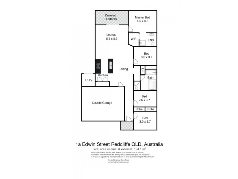 1a Edwin Street, Redcliffe QLD 4020 Floorplan