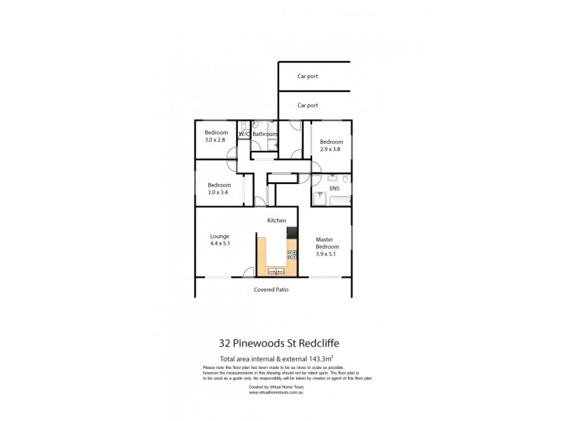 32 Pinewood Street, Redcliffe QLD 4020 Floorplan