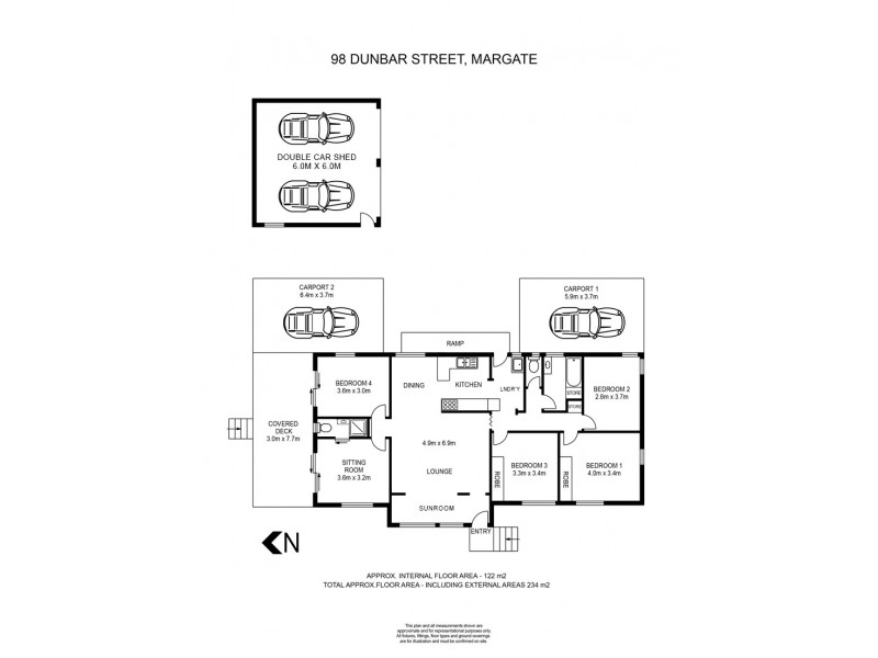 98 Dunbar Street, Margate QLD 4019 Floorplan