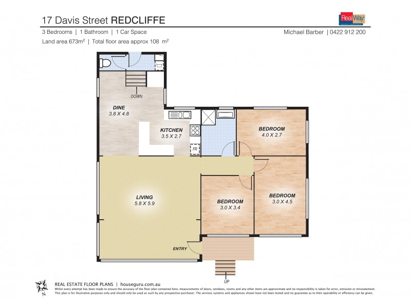 17 Davis Street, Redcliffe QLD 4020 Floorplan