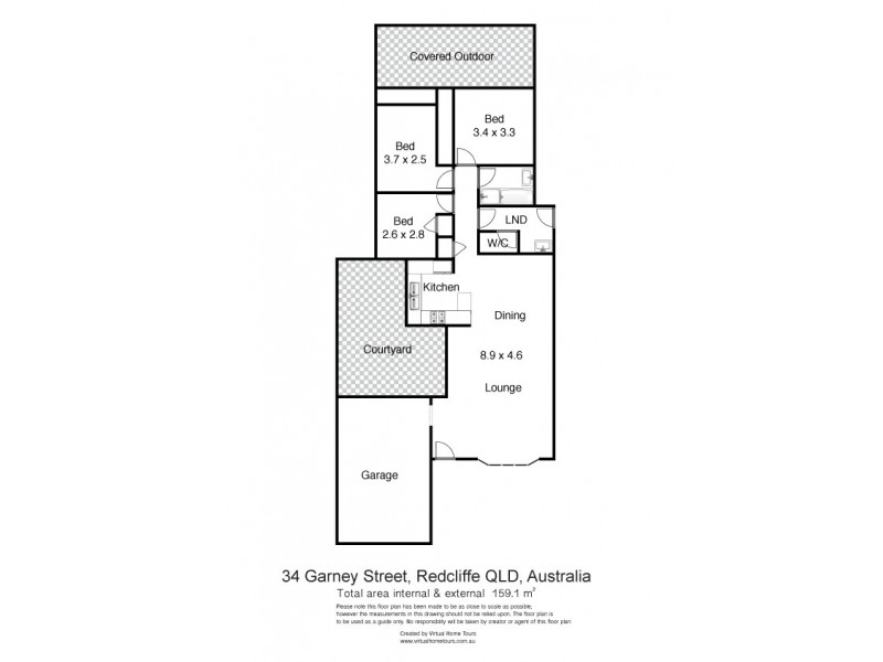 34 Garney Street, Redcliffe QLD 4020 Floorplan