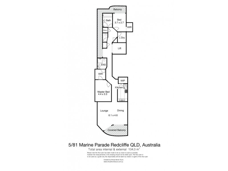 5/81 Marine Parade, Redcliffe QLD 4020 Floorplan