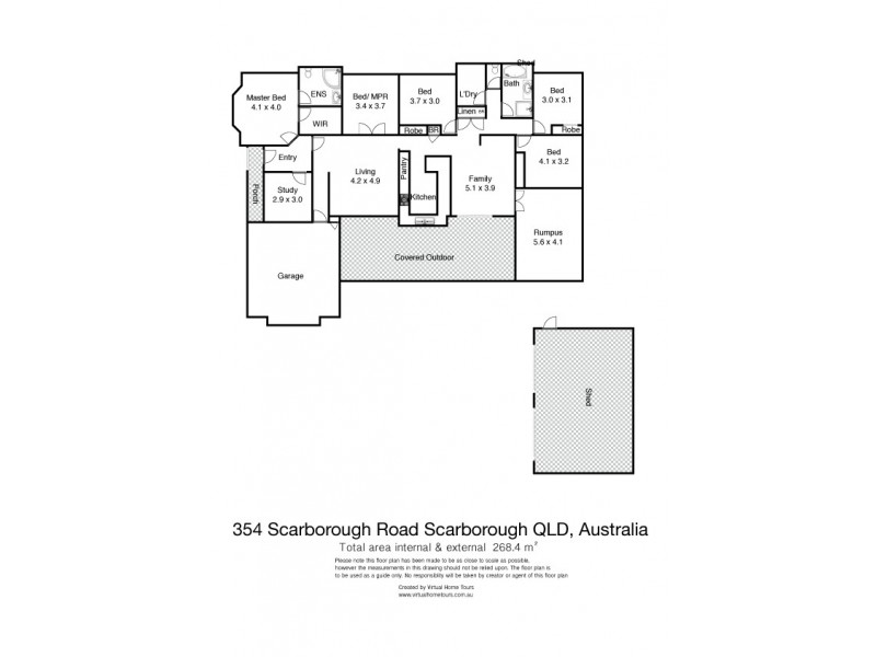 354 Scarborough Road, Scarborough QLD 4020 Floorplan
