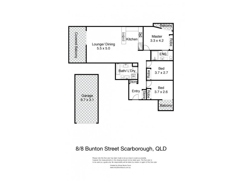 8/8 Bunton Street, Scarborough QLD 4020 Floorplan