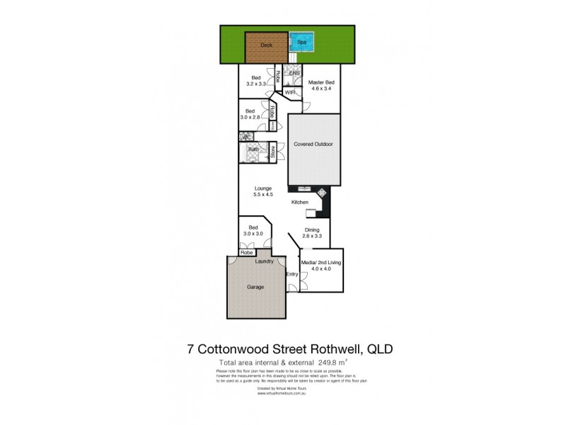 7 Cottonwood Street, Rothwell QLD 4022 Floorplan