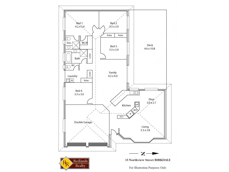 15 Northview Street, Birkdale QLD 4159 Floorplan