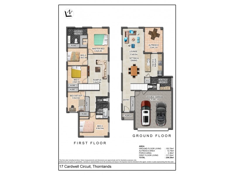 17 Cardwell Circuit, Thornlands QLD 4164 Floorplan