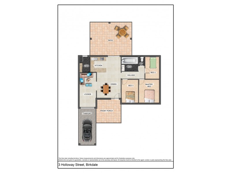 3 Holloway Street, Birkdale QLD 4159 Floorplan