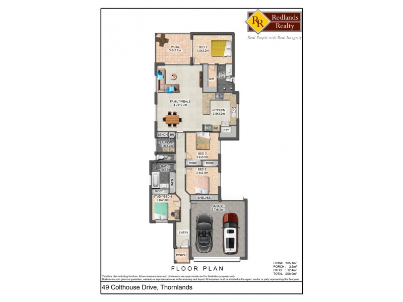 49 Colthouse Drive, Thornlands QLD 4164 Floorplan