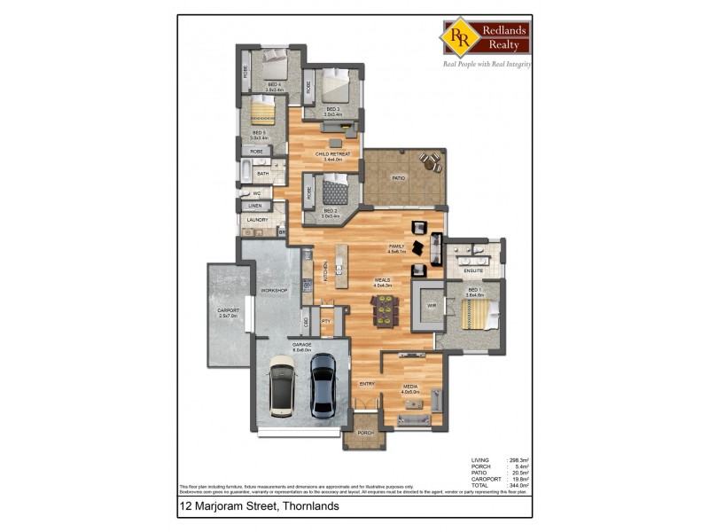 12 Marjoram Street, Thornlands QLD 4164 Floorplan