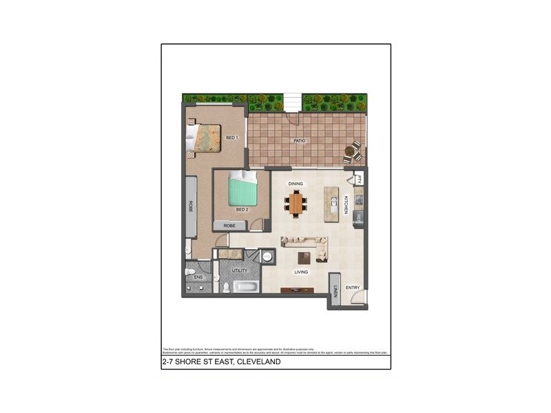 2/7-13 Shore Street East, Cleveland QLD 4163 Floorplan