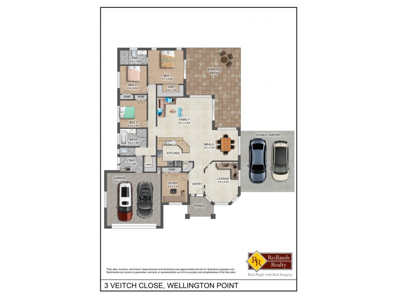3 Veitch Close, Wellington Point QLD 4160 Floorplan