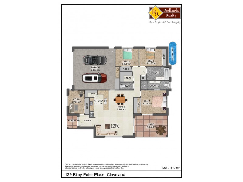 1/29 Riley Peter Place, Cleveland QLD 4163 Floorplan
