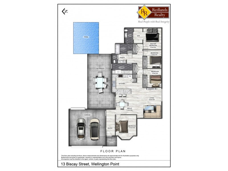 13 Biscay Street, Wellington Point QLD 4160 Floorplan