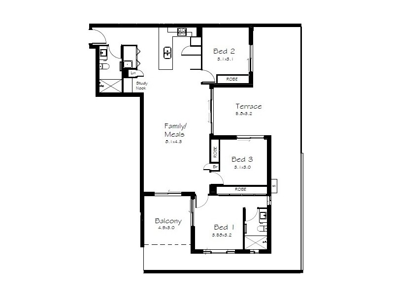 7/1 Fitzroy Street, Cleveland QLD 4163 Floorplan