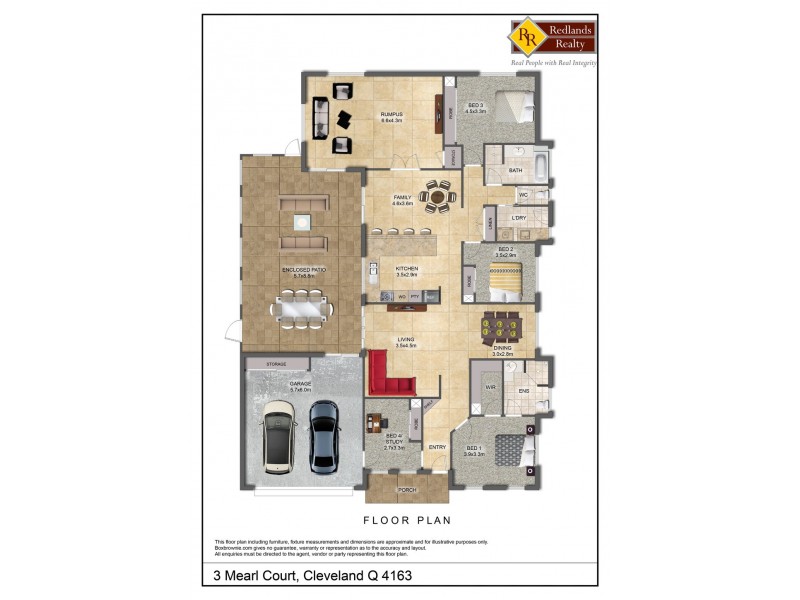 3 Mearl Court, Cleveland QLD 4163 Floorplan