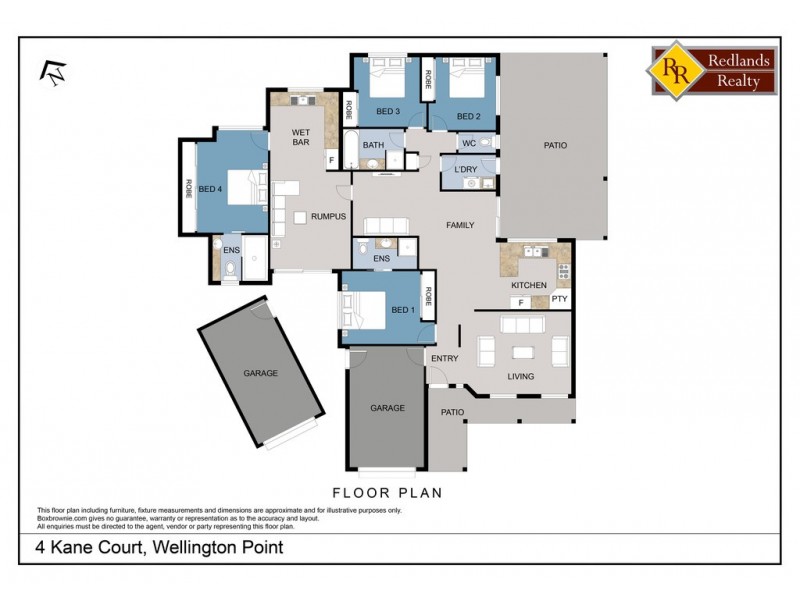 4 Kane Court, Wellington Point QLD 4160 Floorplan