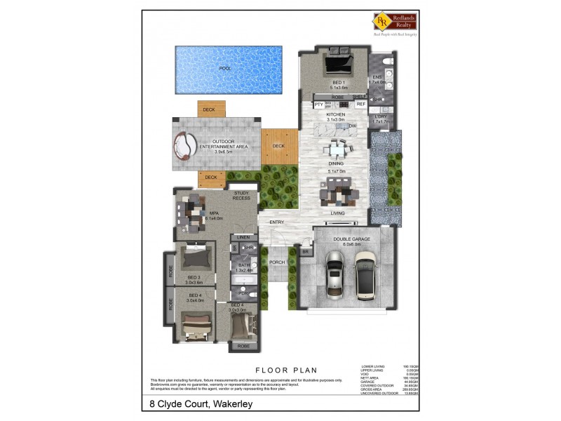 8 Clyde Court, Wakerley QLD 4154 Floorplan