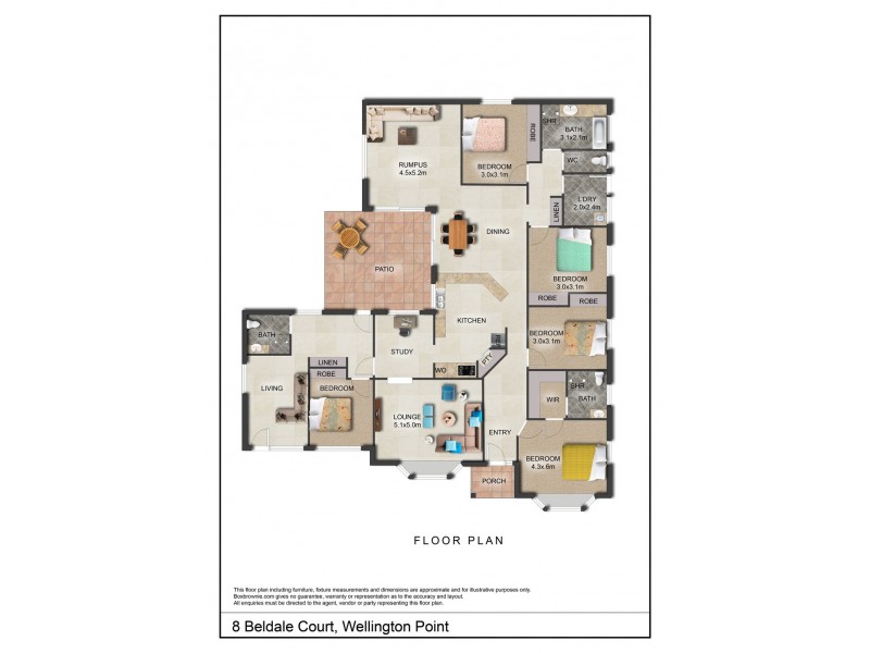 8 Beldale Court, Wellington Point QLD 4160 Floorplan