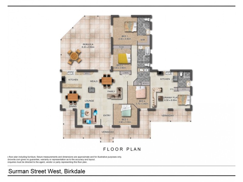 1 Surman Street West, Birkdale QLD 4159 Floorplan