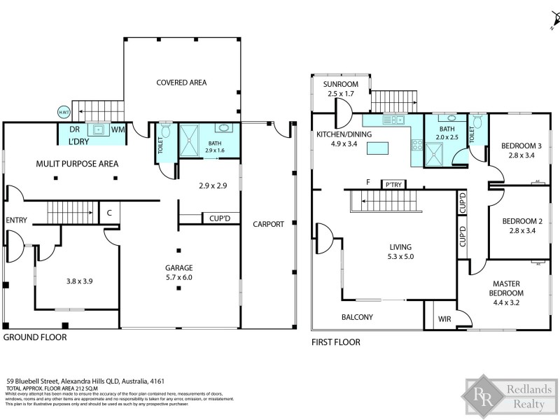 59 Bluebell Street, Alexandra Hills QLD 4161 Floorplan